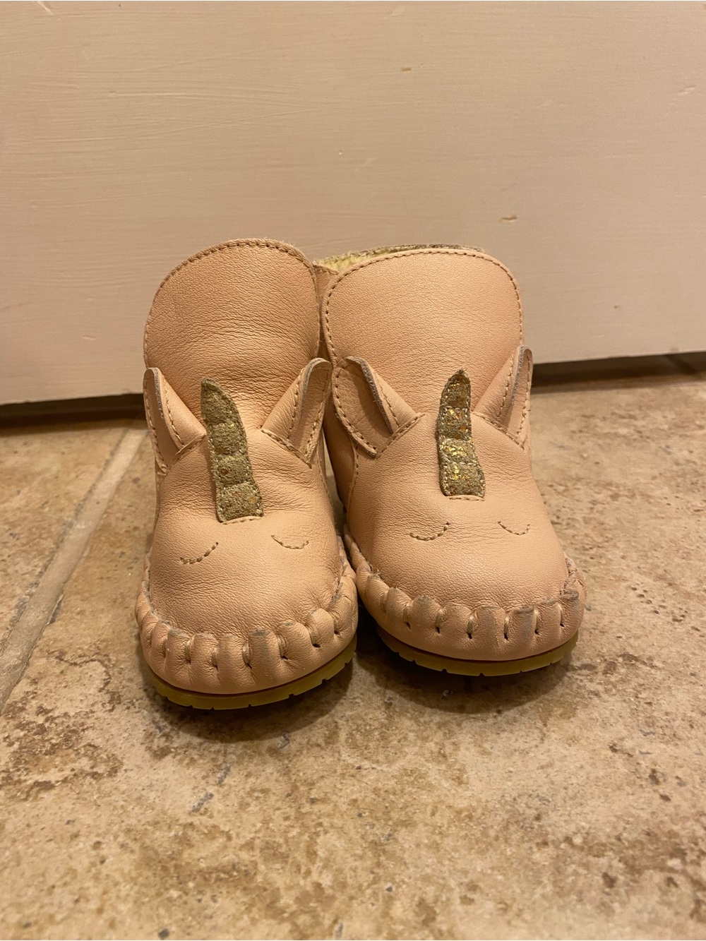 Donsje Toddler Unicorn Boots in Light Pink